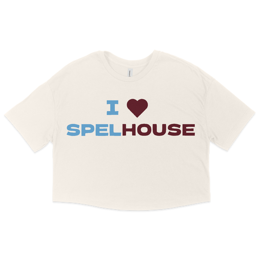 4TLOT AUC "I Love Spelhouse" Women's Cropped Tee