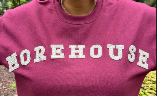 Morehouse Crystal and Pearl Signature Sweatshirt