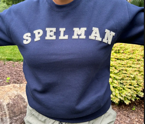 Spelman Crystal and Pearl Signature Sweatshirt